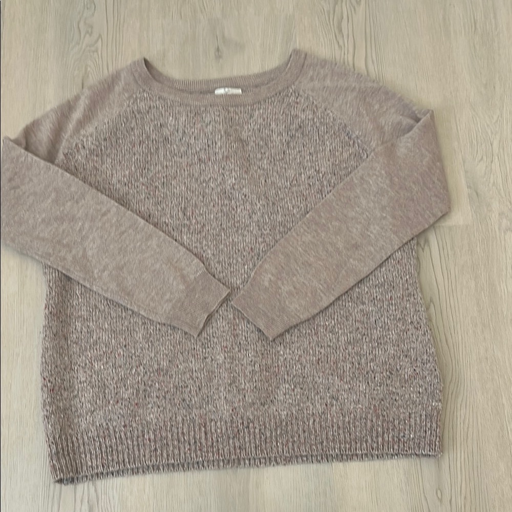 Joie Heathered Pink Crew Neck Sweater